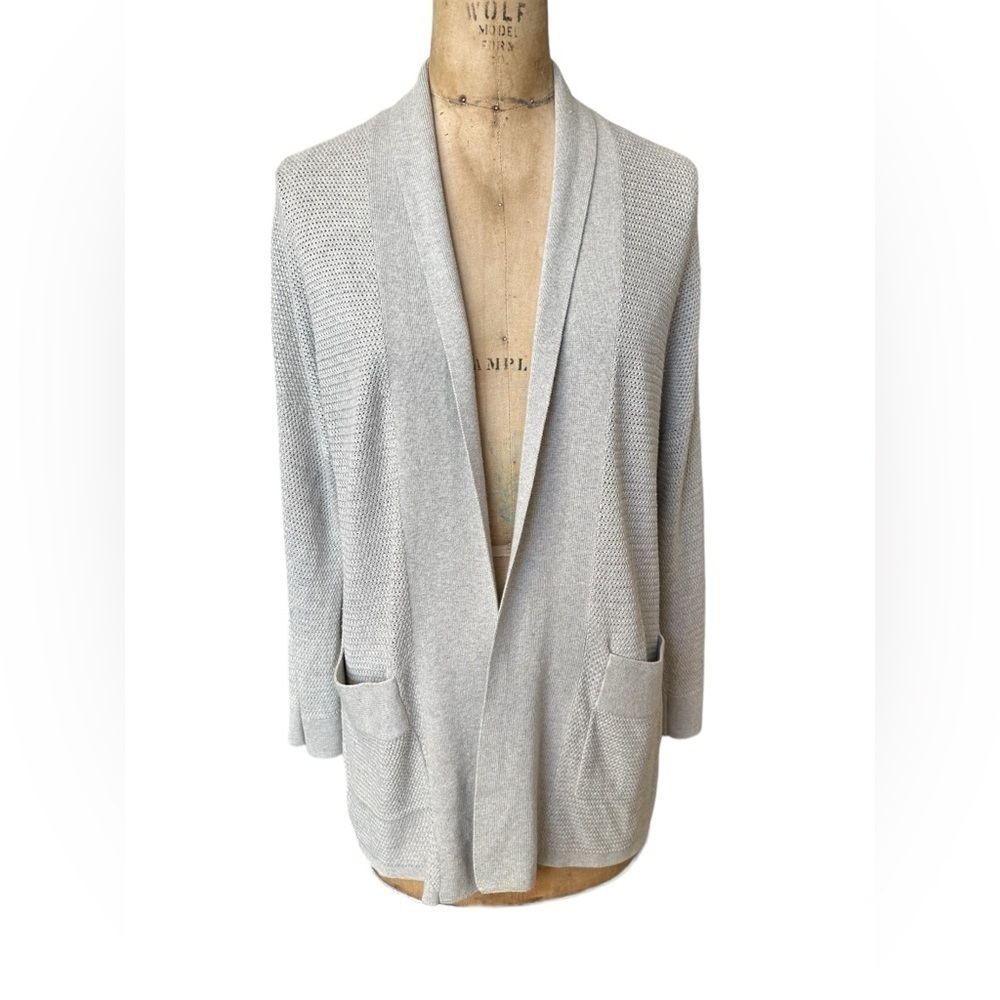 Aritzia Wilfred Silk and Cashmere Cardigan size Small CSM4-3431-35 gray